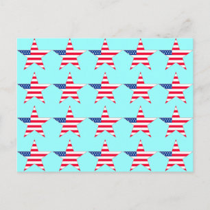 American Flag Stars Postkarte