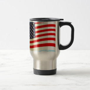 American Flag Stars Stripes Ehrenfreiheit Truppen Reisebecher