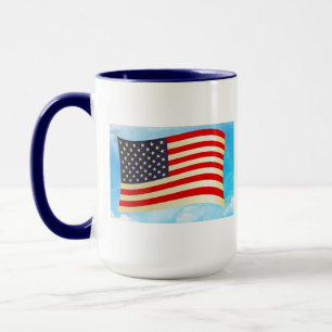 American Flag Stars Stripes Ehrenfreiheit Truppen Tasse