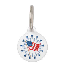 American Flag Sternexplosion Fireworks 4. Juli