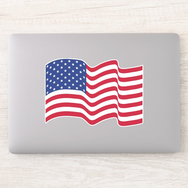 American Flag Sticker (Computer)