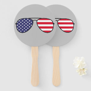 American Flag Sunglasses Fächer