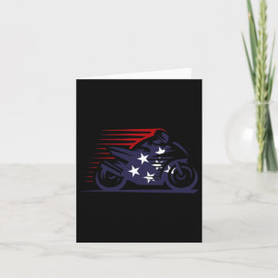 American Flag Super Bike Moto Gp Unabhängigkeitsta Karte