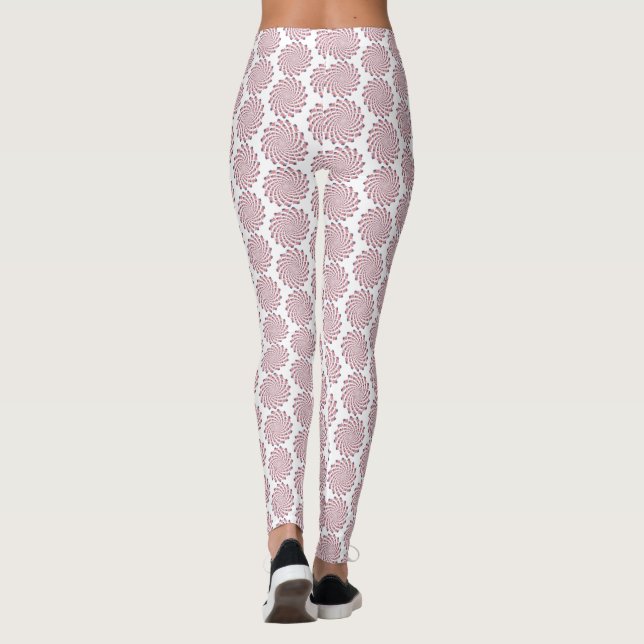 American Flag Swirls Leggings (Rückseite)