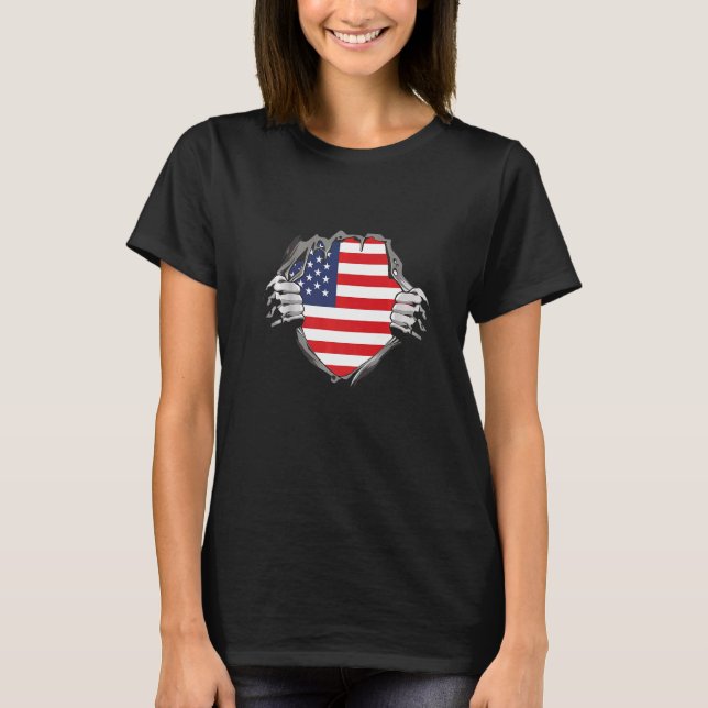 American flag   T-Shirt (Vorderseite)