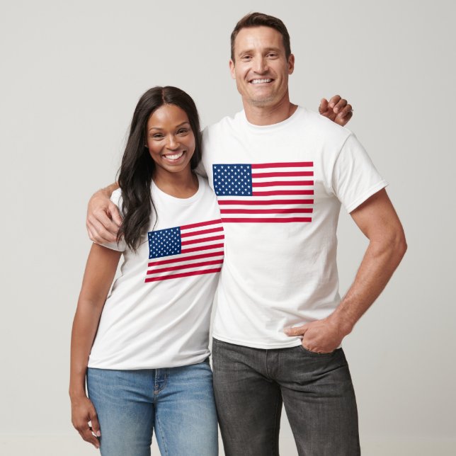 American Flag T - Shirt Gift - USA (Unisex)
