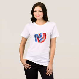 American Flag T_Shirt Tri-Blend Shirt
