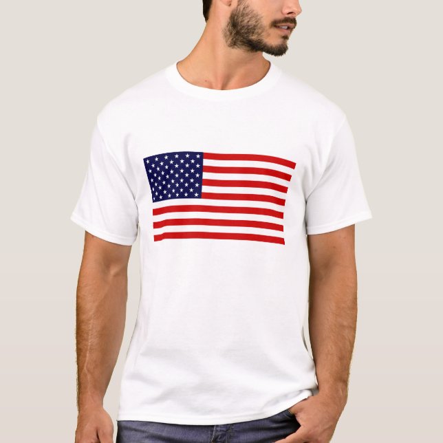 American Flag T - Shirt vom 4. Juli (Vorderseite)