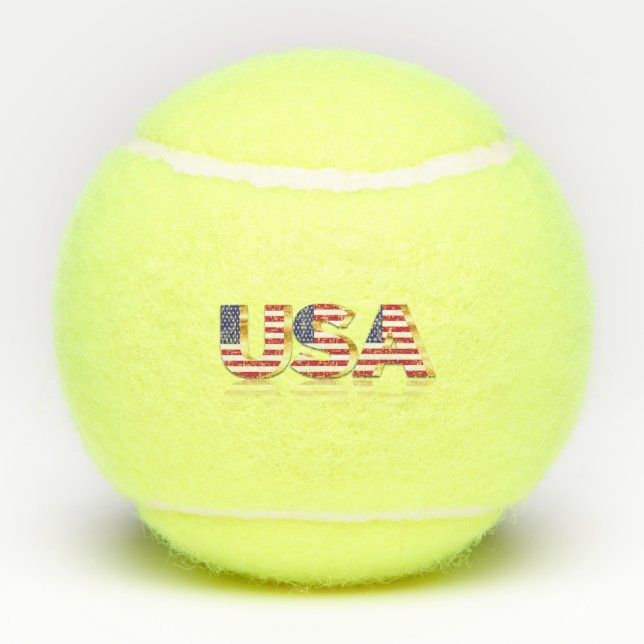 American Flag Tennis Balls Tennisbälle (Rückseite)