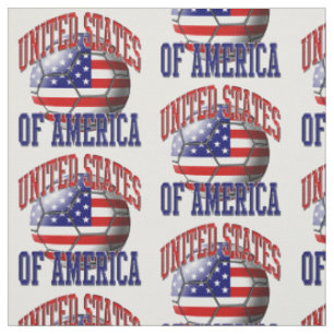 American Flag United Staaten Soccer Ball Pattern Stoff