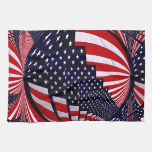 American Flag Unity & Liebe_ Geschirrtuch