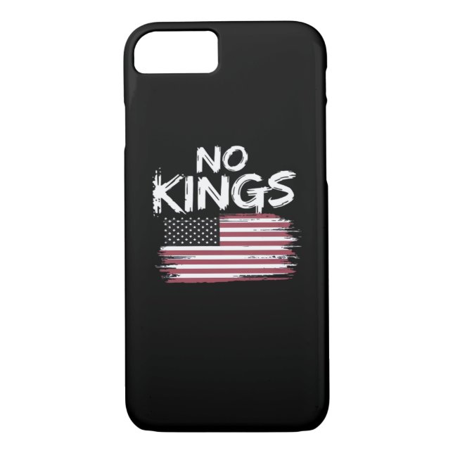 American Flag Upside Down Distress No Kings Long F Case-Mate iPhone Hülle (Rückseite)