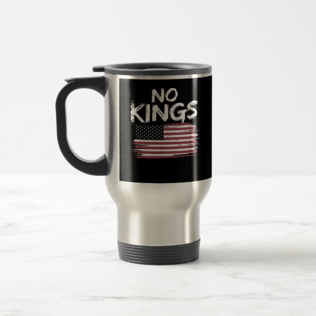 American Flag Upside Down Distress No Kings Long F Reisebecher (Links)
