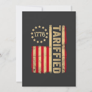 American Flag USA 1776 American Tarrifs Dankeskarte