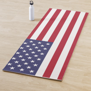 American Flag USA Independence Day Patriotic Yogamatte