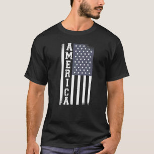 American Flag USA Liebe Patriotic 4. Juli Männer W T-Shirt