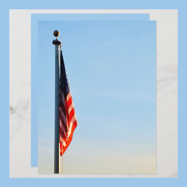 American Flag USA Light Blue Sky Scrapbook (Von Creator hochgeladen)