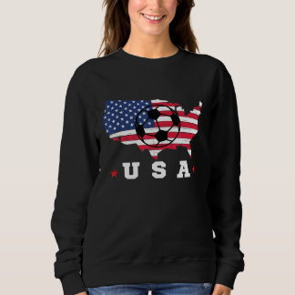 American Flag USA Patriotic Sports American Flag S Sweatshirt