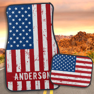 American Flag USA Personalisiert Patriotic Autofußmatte