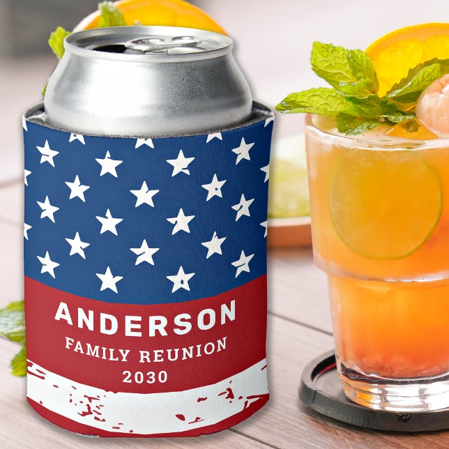 American Flag USA Personalisiert Patriotic Family Dosenkühler (Von Creator hochgeladen)