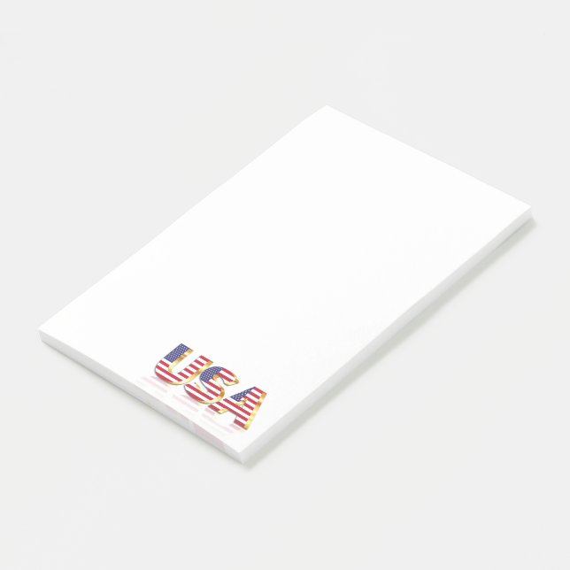 American Flag USA Post-it Klebezettel (angewinkelt)
