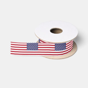 American Flag & USA Reise, Urlaub / Sportfans Satinband