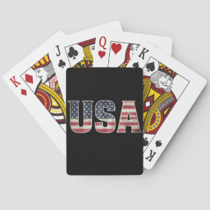 American Flag USA Vereinigte Staaten US 4. Juli Spielkarten