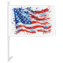 American Flag USA Watercolor 4. Juli