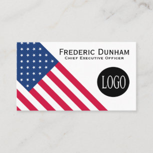 American Flag Votre logo Cartes de visite