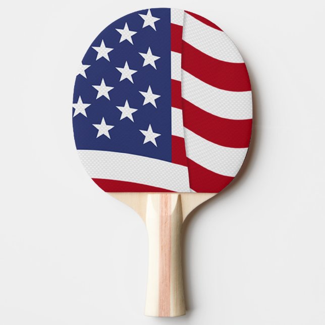 American Flag Wave Tischtennis Schläger (Vorderseite)