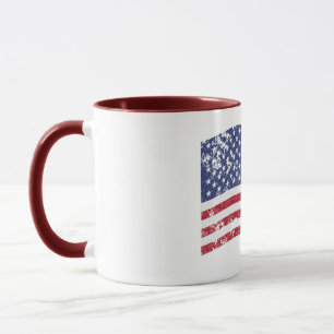 American Flag Waving - beängstigend Tasse