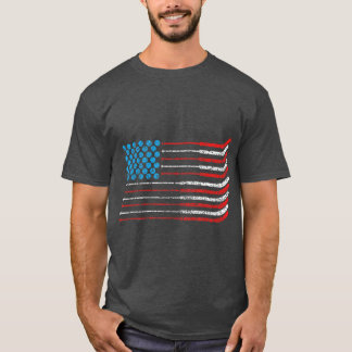 American FlagPatriotic 4. Juli Hockey T-Shirt