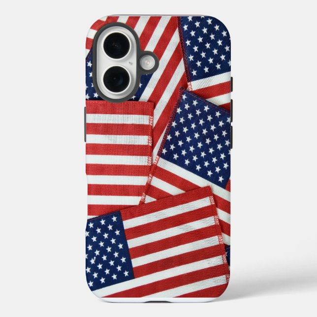 American Flags Collection iPhone 16 Hülle (Rückseite)