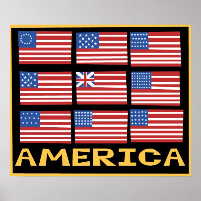 American Flags poster (Vorne)