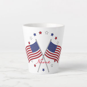 American Flags Thunder_Cove Patriotic 4. Juli Milchtasse