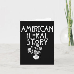 American Floral Story Halloween Florist Funny Horr Karte