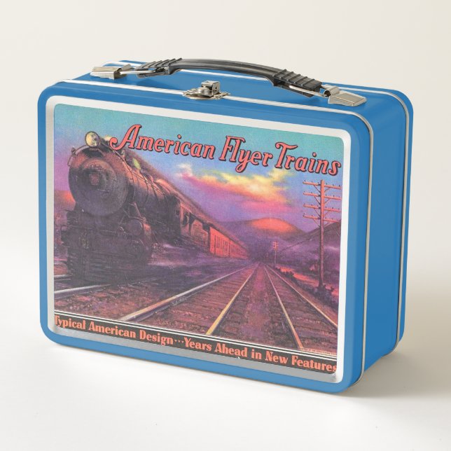 American Flyer Trains  Metall Brotdose (Vorderseite)
