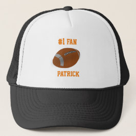 American Football #1 Sportfan mit Namen Truckerkappe