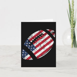 American Football 4. Juli American Flag Patriotic Karte