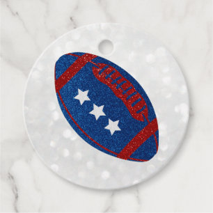 American Football 4. Juli Glitter Geschenkanhänger