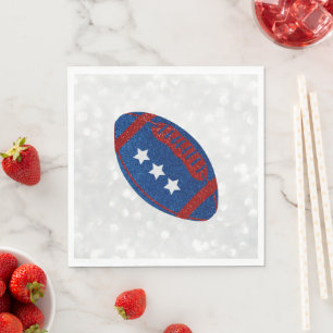 American Football 4. Juli Glitter Serviette