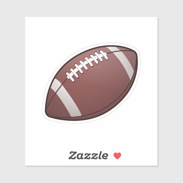 American Football Ball Aufkleber (Blatt)