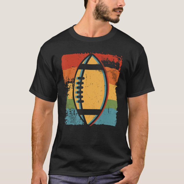 American Football Ball Game Sports Player 1 T-Shirt (Vorderseite)