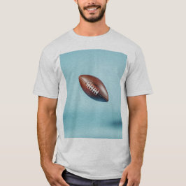 American football ball in the air with bright ligh T-Shirt