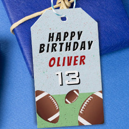 American Football Balls glücklich zum Geburtstag Geschenkanhänger