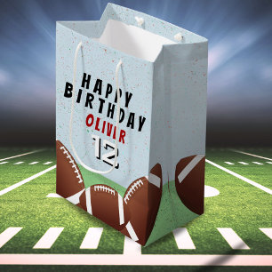 American Football Balls Kinder glücklich zum Gebur Mittlere Geschenktüte