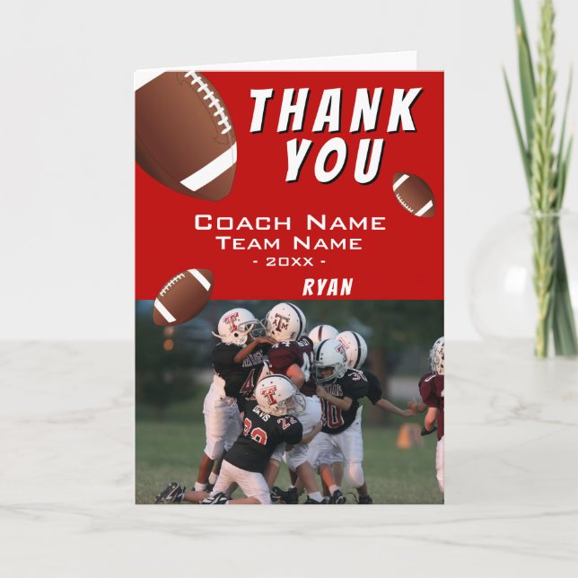 American Football Balls Merci Coach Photo (Devant)