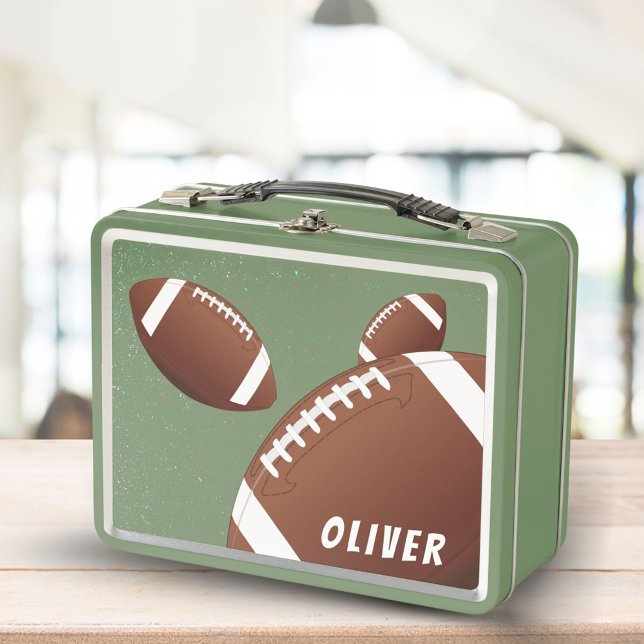 American Football Balls Sports Boy Metall Brotdose (Von Creator hochgeladen)