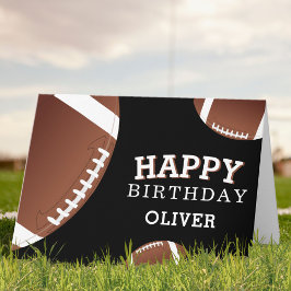 American Football Balls Sports Happy Birthday Kids Karte
