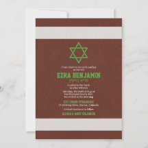 American Football Bar Mitzvah Einladung